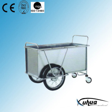 Chariot médical d&#39;hôpital en acier inoxydable (Q-36)